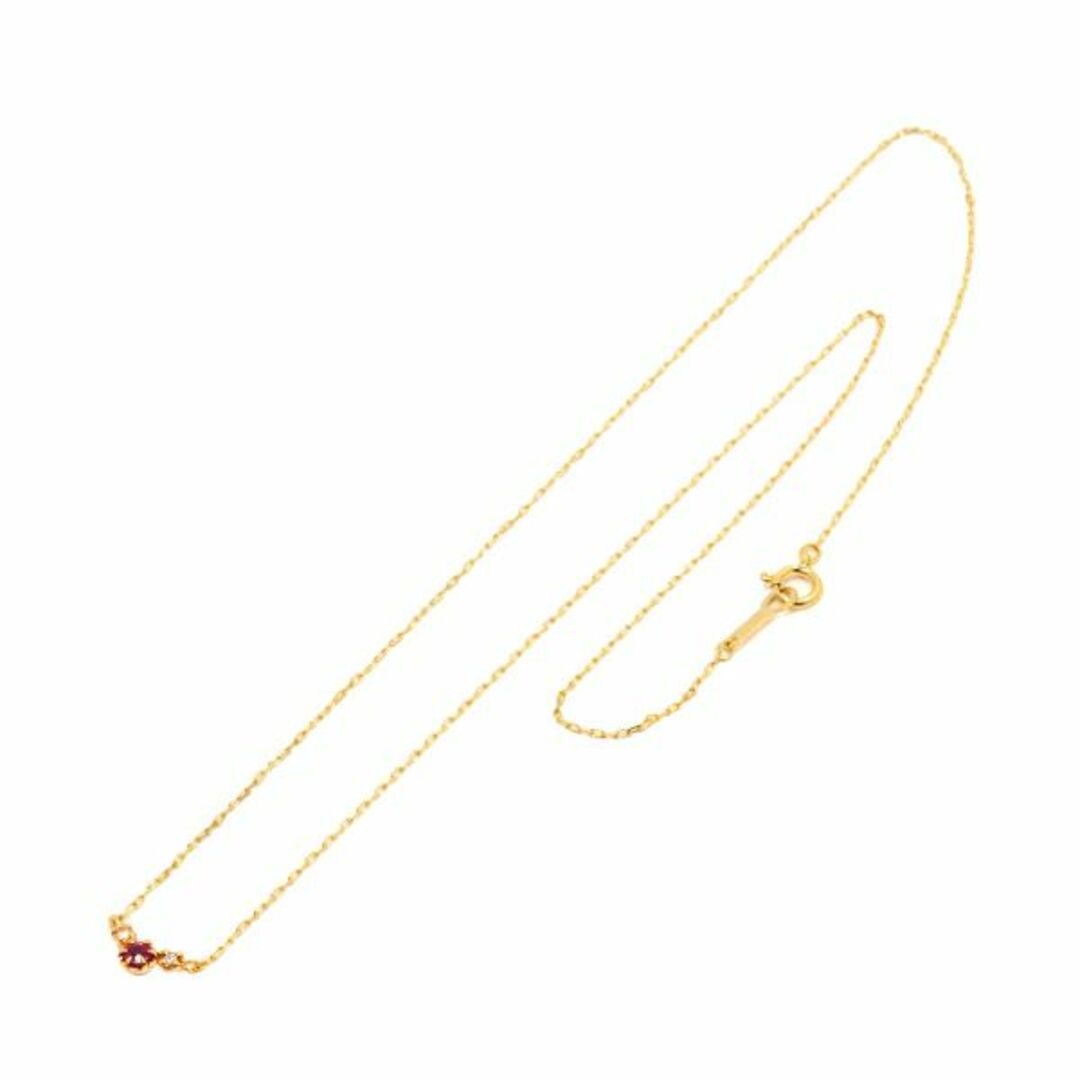4℃ - ヨンドシー 4℃ ルビー ダイヤ ネックレス 40cm K18 YG 4℃ - ヨンドシー 4℃ ルビー ダイヤ ネックレス 40cm K18 YG