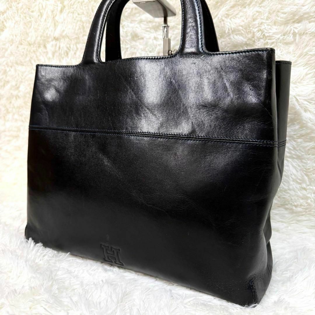 HIROFU ヒロフ Hロゴレザーハンドバッグ トートバック A4 HIROFU ヒロフ Hロゴレザーハンドバッグ トートバック A4