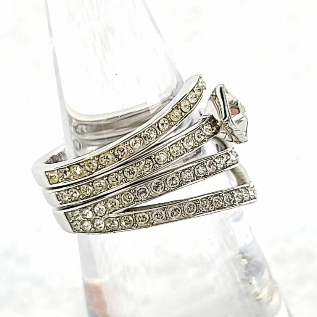 ♪極美品♪スワロフスキー アルファリング 指輪 4連 5181463 55 SWAROVSKI - ♪極美品♪スワロフスキー アルファリング 指輪 4連