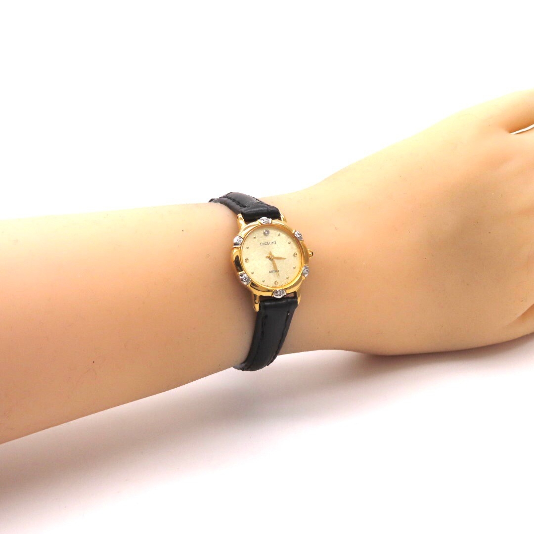 SEIKO - 【6Pダイヤモンド】SEIKO 'セイコー 時計' エクセリーヌ SEIKO - 【6Pダイヤモンド】SEIKO 'セイコー 時計' エクセリーヌ