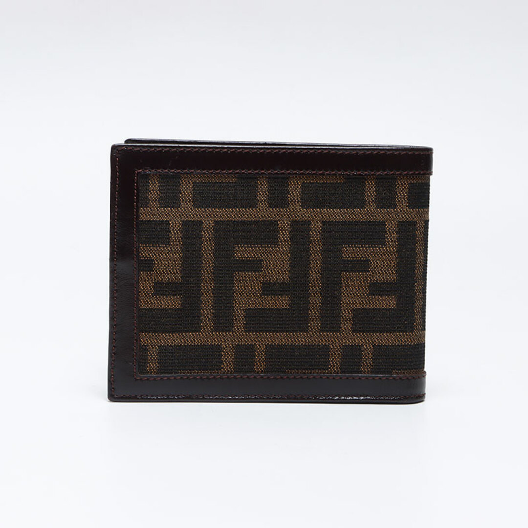 FENDI - フェンディ FENDI キャンバス ズッカ 二つ折り財布の FENDI - フェンディ FENDI キャンバス ズッカ 二つ折り財布の