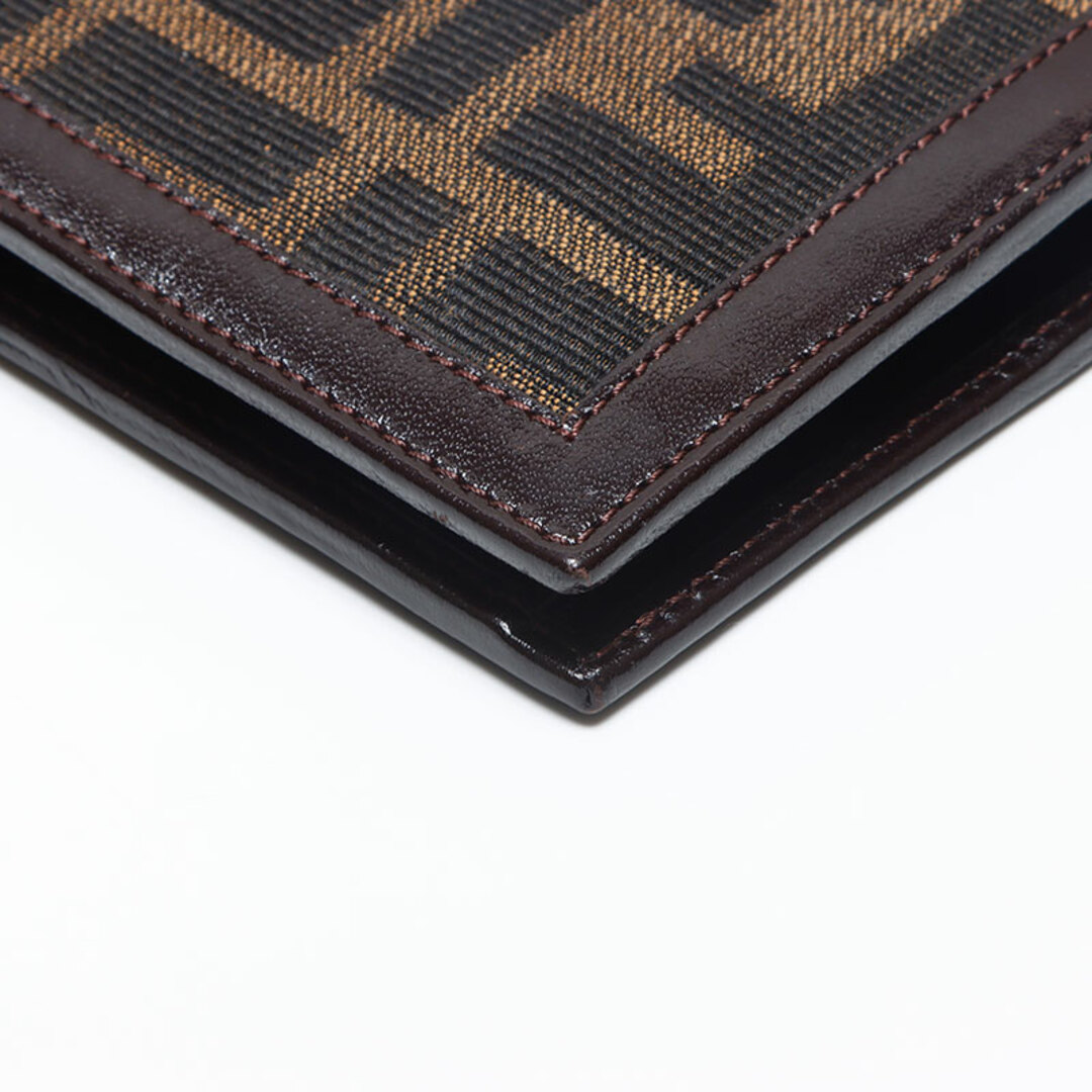 FENDI - フェンディ FENDI キャンバス ズッカ 二つ折り財布の FENDI - フェンディ FENDI キャンバス ズッカ 二つ折り財布の