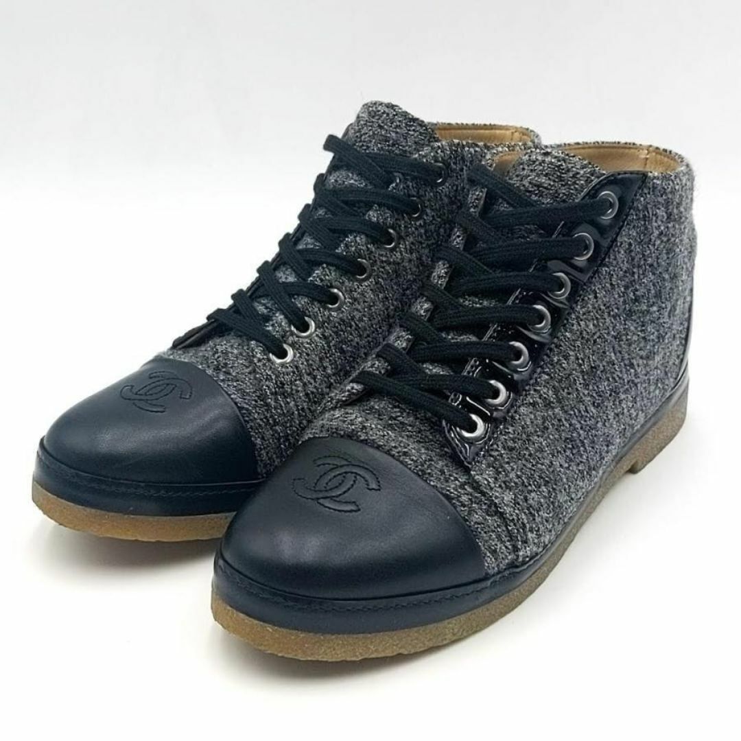 CHANEL - シャネル CHANEL スニーカー シューズ ツイード 10 CHANEL - シャネル CHANEL スニーカー シューズ ツイード 10