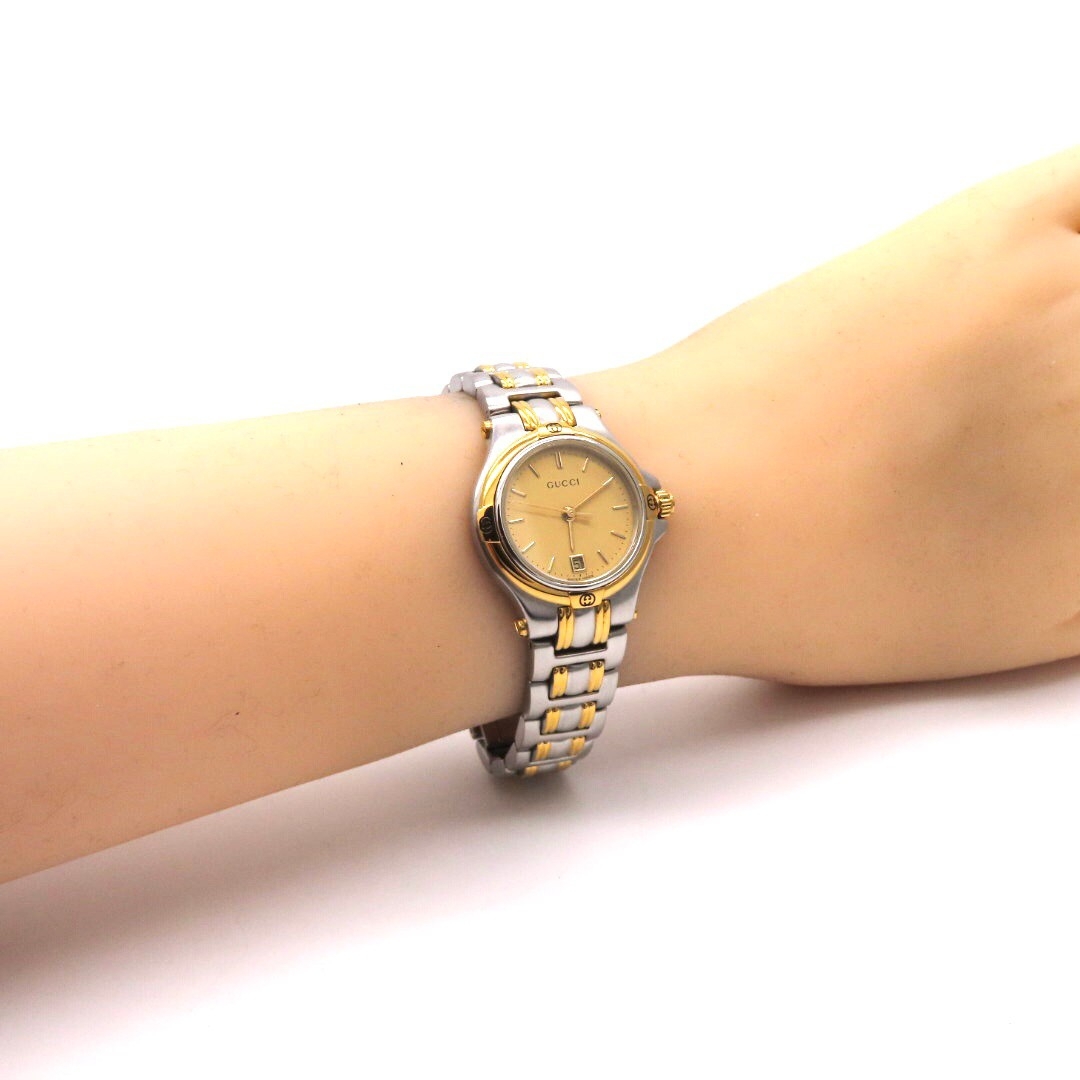 GUCCI - 【コンビモデル】GUCCI 'グッチ 時計' 9040L レディース GUCCI - 【コンビモデル】GUCCI 'グッチ 時計' 9040L レディース
