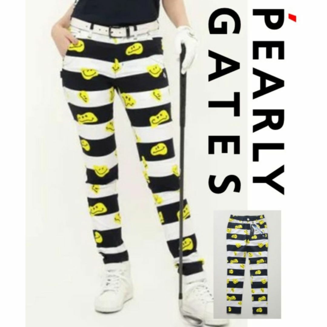 PEARLY GATES - 新品タグ付き【パーリーゲイツ】スマイル柄 PEARLY GATES - 新品タグ付き【パーリーゲイツ】スマイル柄