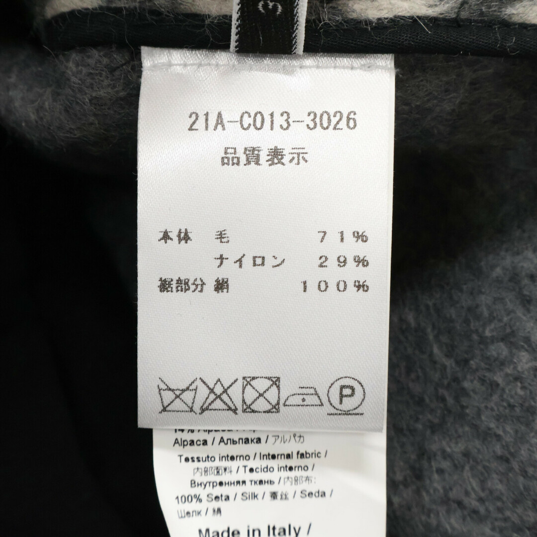 ヌメロ ヴェントゥーノ グレー ウール バッグフルZIP ブロックチェック スカート 36 ヌメロ ヴェントゥーノ グレー ウール バッグフルZIP ブロックチェック スカート 36