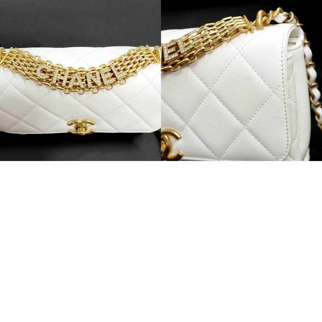 CHANEL - シャネル マトラッセ ラインストーン ロゴ チェーン CHANEL - シャネル マトラッセ ラインストーン ロゴ チェーン