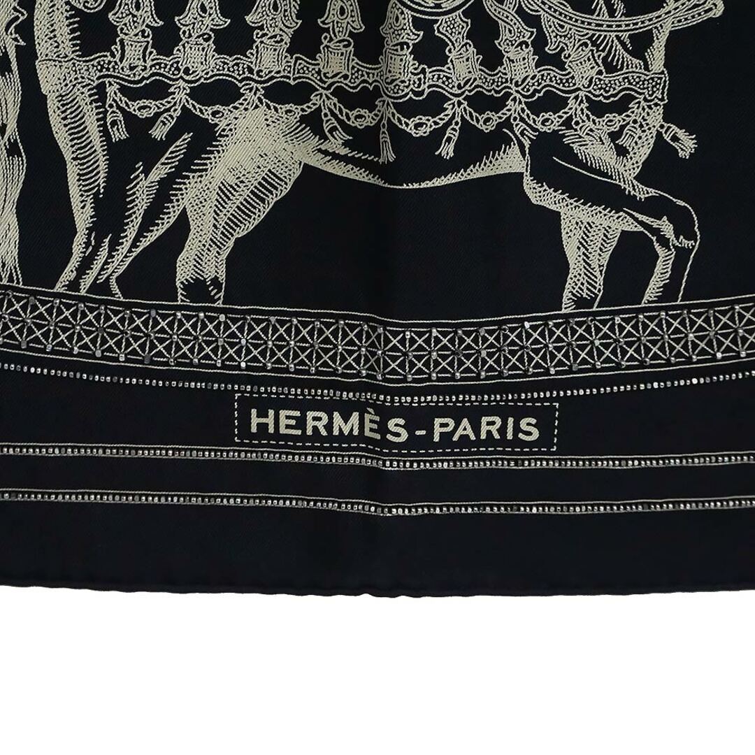 HERMES - エルメス カレ 90 プレシュー グラン アパラ 刺繍 HERMES - エルメス カレ 90 プレシュー グラン アパラ 刺繍