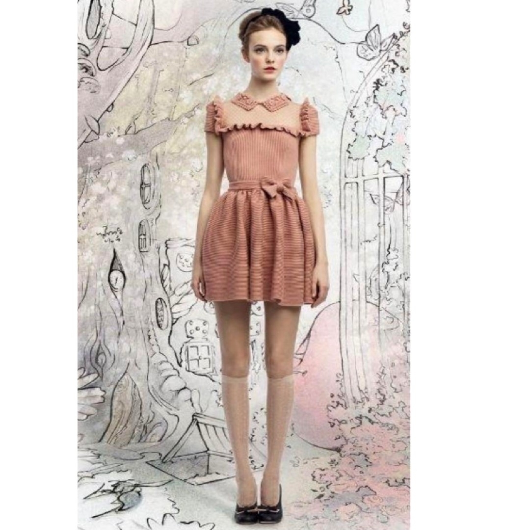 RED VALENTINO - 希少 RED VALENTINO ニットワンピース レッド RED VALENTINO - 希少 RED VALENTINO ニットワンピース レッド