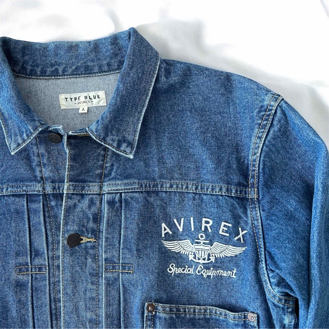 AVIREX - 希少AVIREX Gジャン1st デニムジャケット 刺繍 バック AVIREX - 希少AVIREX Gジャン1st デニムジャケット 刺繍 バック