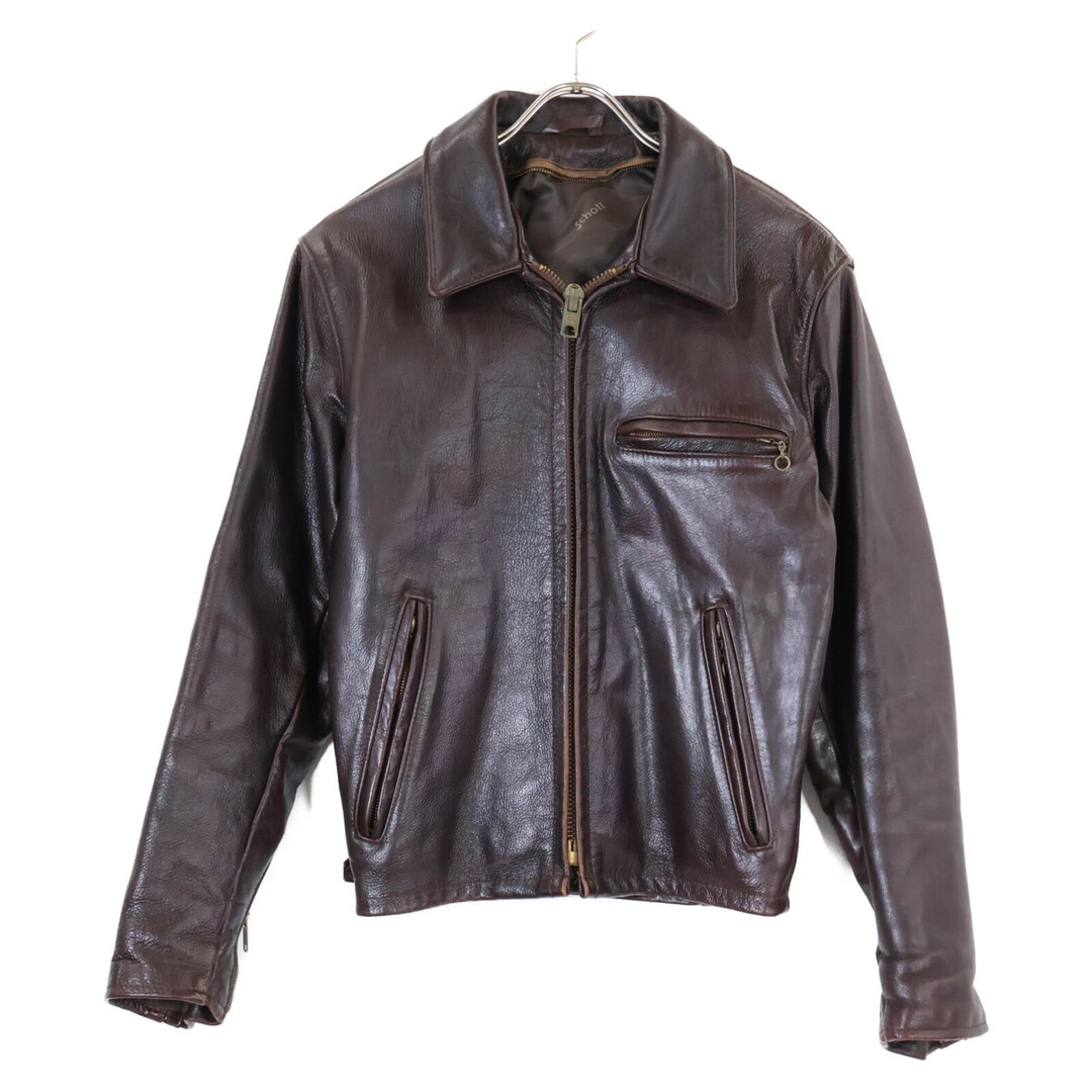 schott - ショット ブラウン 643EVS シングルライダース schott - ショット ブラウン 643EVS シングルライダース