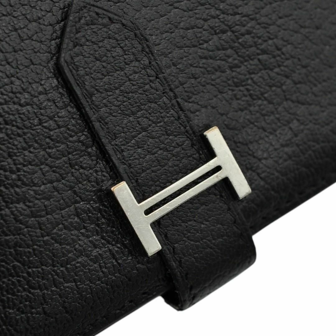HERMES - HERMES 美品 ベアン シェーブル バイカラー 長財布 □L HERMES - HERMES 美品 ベアン シェーブル バイカラー 長財布 □L