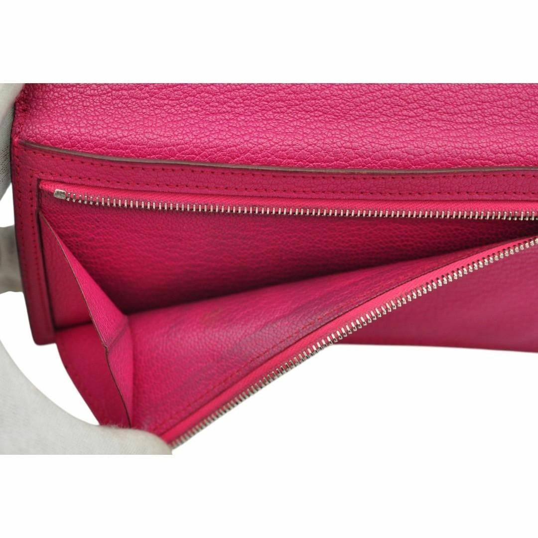 HERMES - HERMES 美品 ベアン シェーブル バイカラー 長財布 □L HERMES - HERMES 美品 ベアン シェーブル バイカラー 長財布 □L