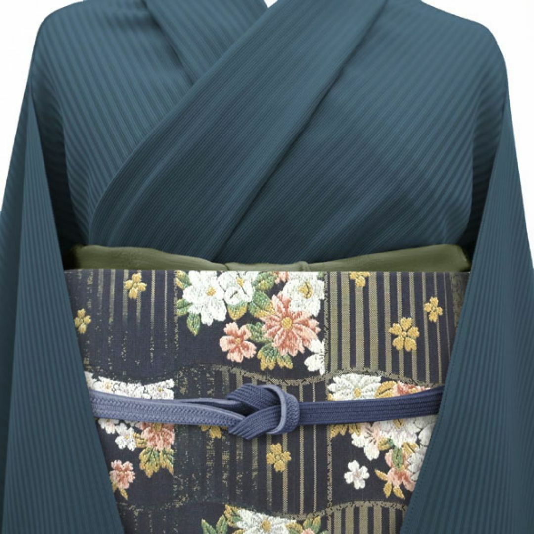 西陣 - 袋帯 京都 西陣 金銀ラメ糸 淡黒地 四季の花 フォーマル 西陣 - 袋帯 京都 西陣 金銀ラメ糸 淡黒地 四季の花 フォーマル