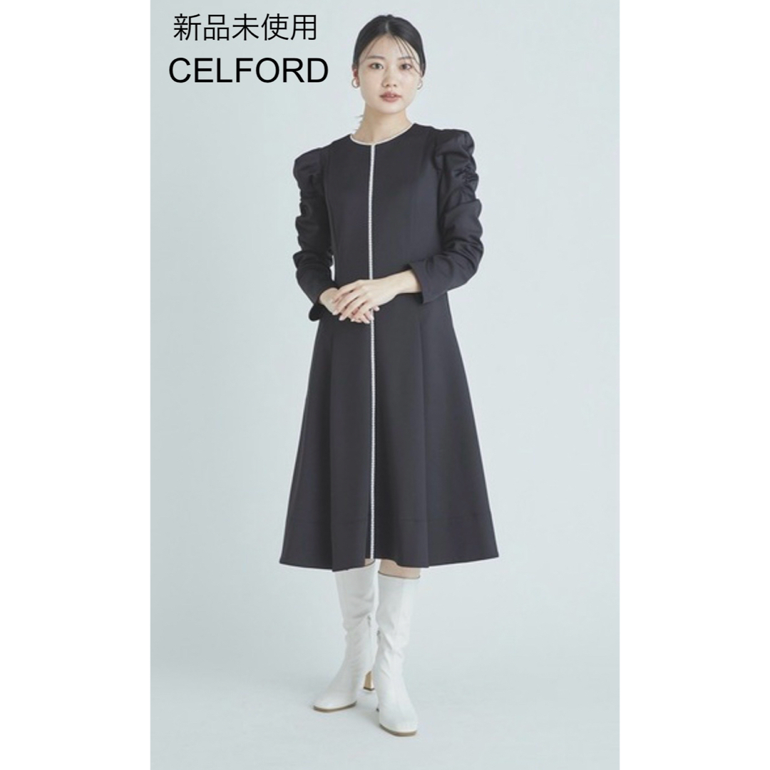 CELFORD - 未使用♢CELFORD レース切替ポンチワンピースの通販 CELFORD - 未使用♢CELFORD レース切替ポンチワンピースの通販