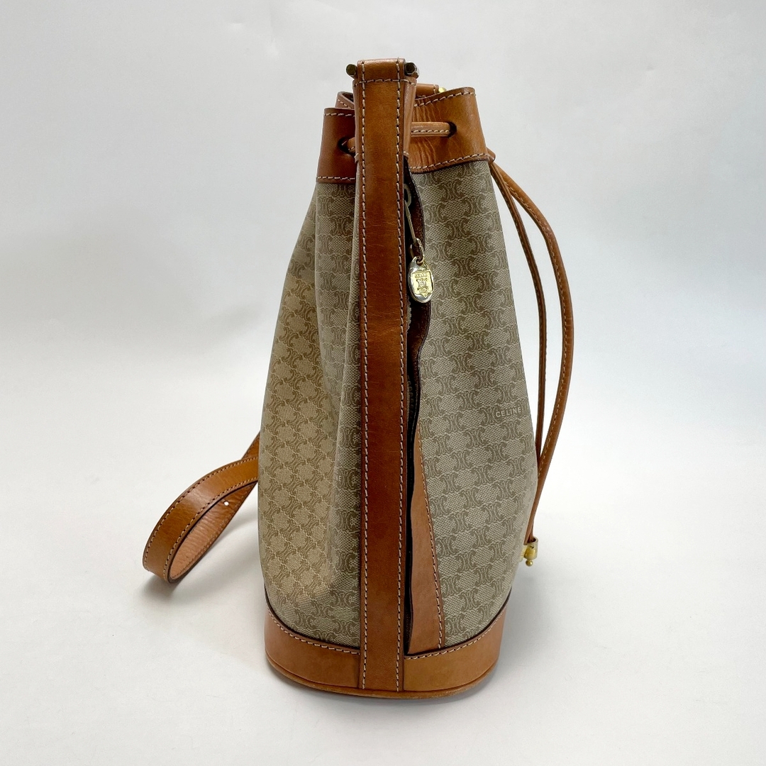 CELINE - CELINE セリーヌ マカダム柄 M90 巾着ショルダー CELINE - CELINE セリーヌ マカダム柄 M90 巾着ショルダー