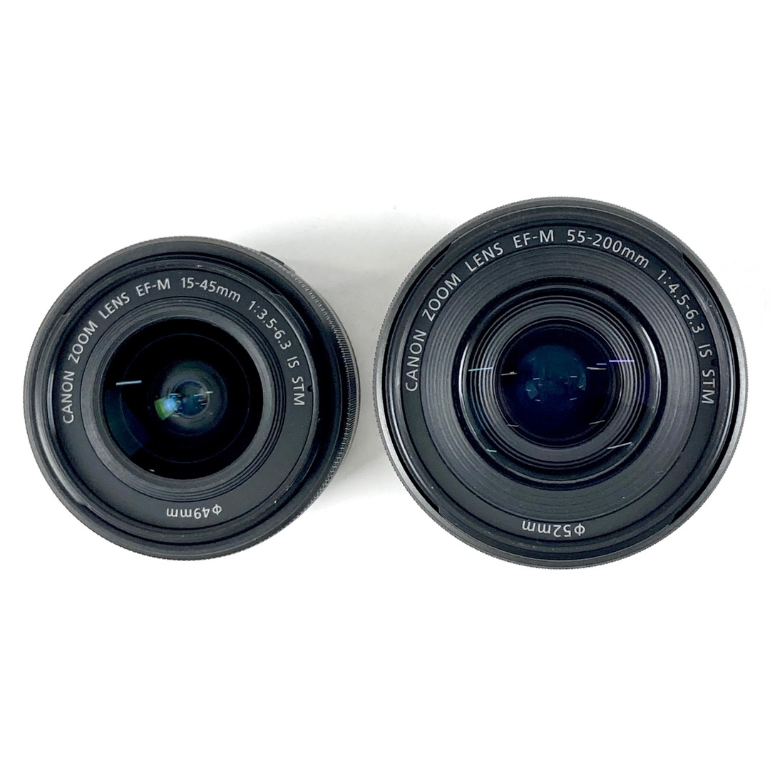 キヤノン EOS Kiss M ダブルズームキット ブラック 中古の通販 キヤノン EOS Kiss M ダブルズームキット ブラック 中古の通販