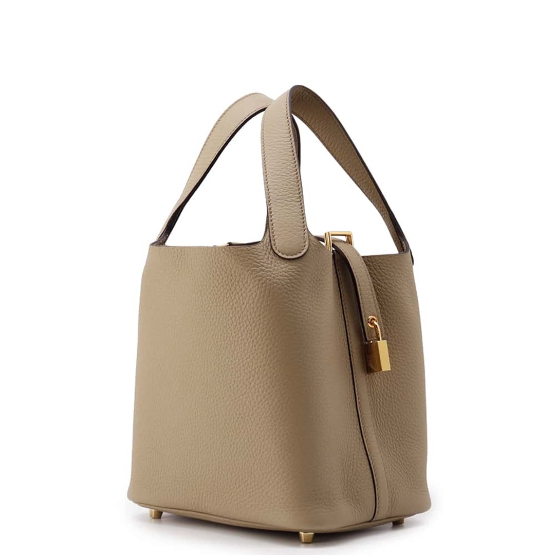 HERMES - エルメス ハンドバッグ ピコタンロックPM ベージュ HERMES - エルメス ハンドバッグ ピコタンロックPM ベージュ