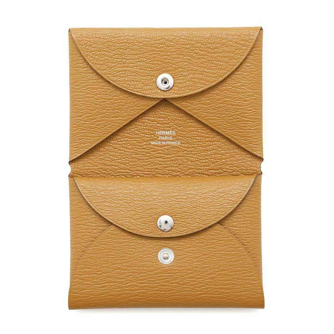 HERMES - エルメス コインケース カルヴィ デュオ キャラメル HERMES - エルメス コインケース カルヴィ デュオ キャラメル
