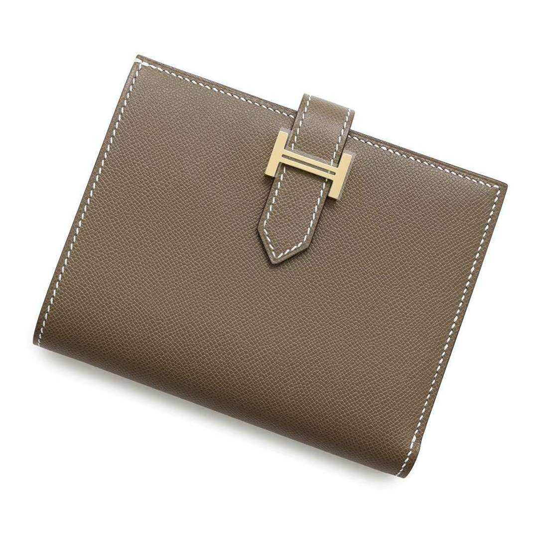 HERMES - エルメス 二つ折り財布 ベアンコンパクト エトゥープ HERMES - エルメス 二つ折り財布 ベアンコンパクト エトゥープ