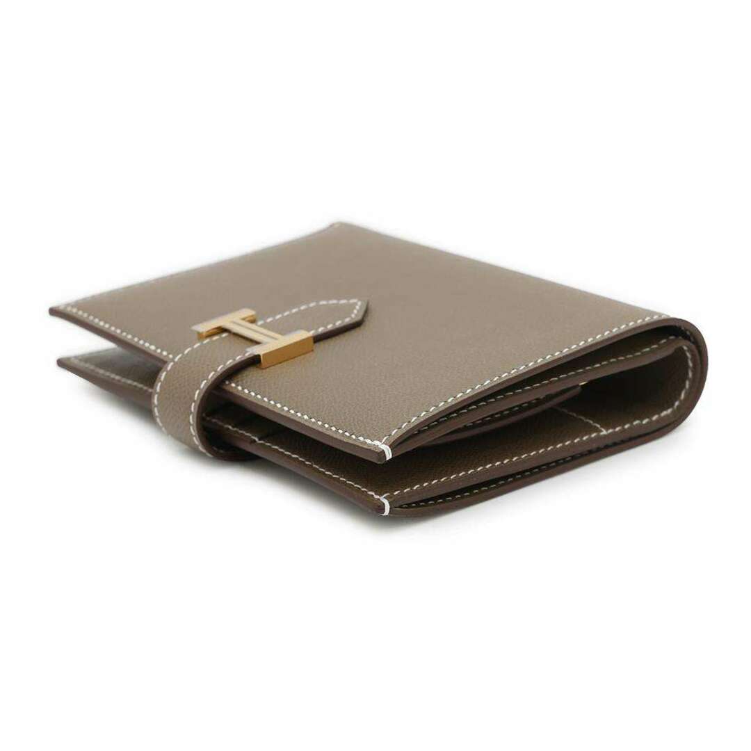HERMES - エルメス 二つ折り財布 ベアンコンパクト エトゥープ HERMES - エルメス 二つ折り財布 ベアンコンパクト エトゥープ