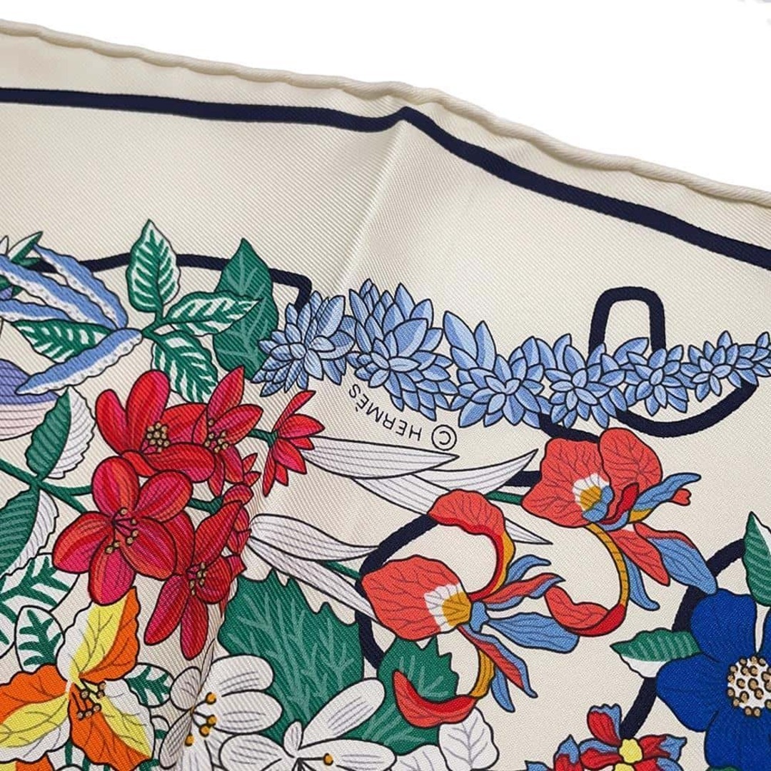 HERMES - エルメス スカーフ カレ90 プラニフルール Planifleurs HERMES - エルメス スカーフ カレ90 プラニフルール Planifleurs