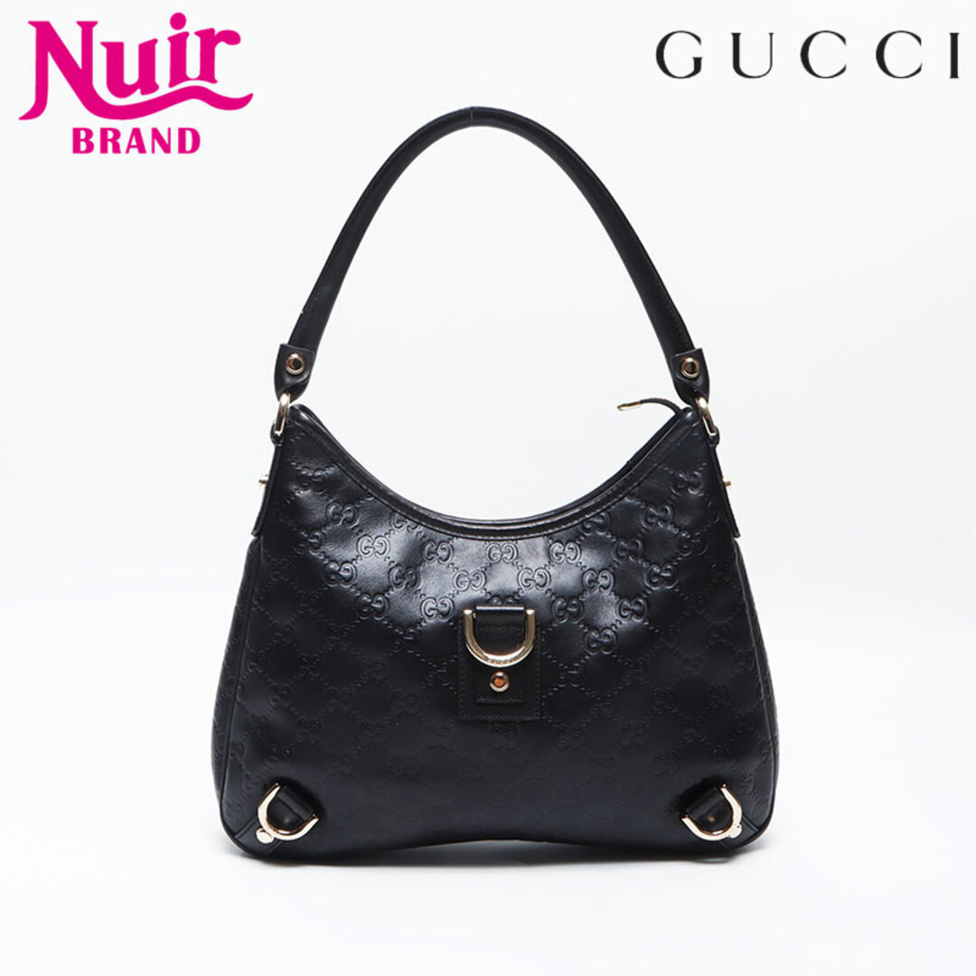GUCCI - グッチ GUCCI GGシマ ホーボー レザー ショルダーバッグ GUCCI - グッチ GUCCI GGシマ ホーボー レザー ショルダーバッグ