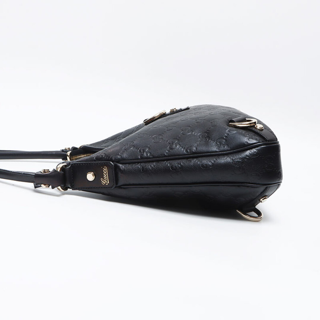 GUCCI - グッチ GUCCI GGシマ ホーボー レザー ショルダーバッグ GUCCI - グッチ GUCCI GGシマ ホーボー レザー ショルダーバッグ