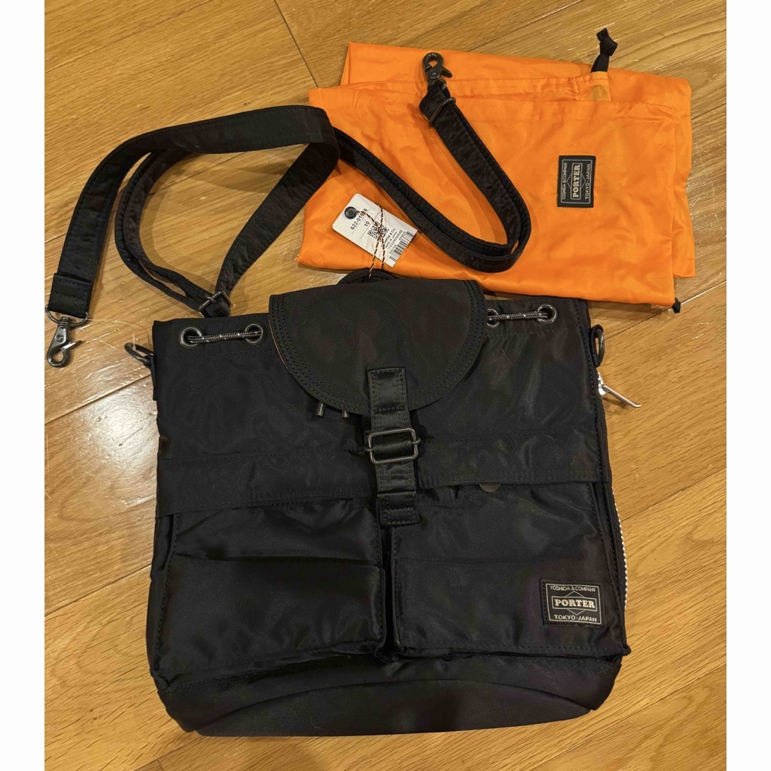 PORTER - 現行新作新品✴︎PORTER / TANKER SACKPACK ブラックの PORTER - 現行新作新品✴︎PORTER / TANKER SACKPACK ブラックの