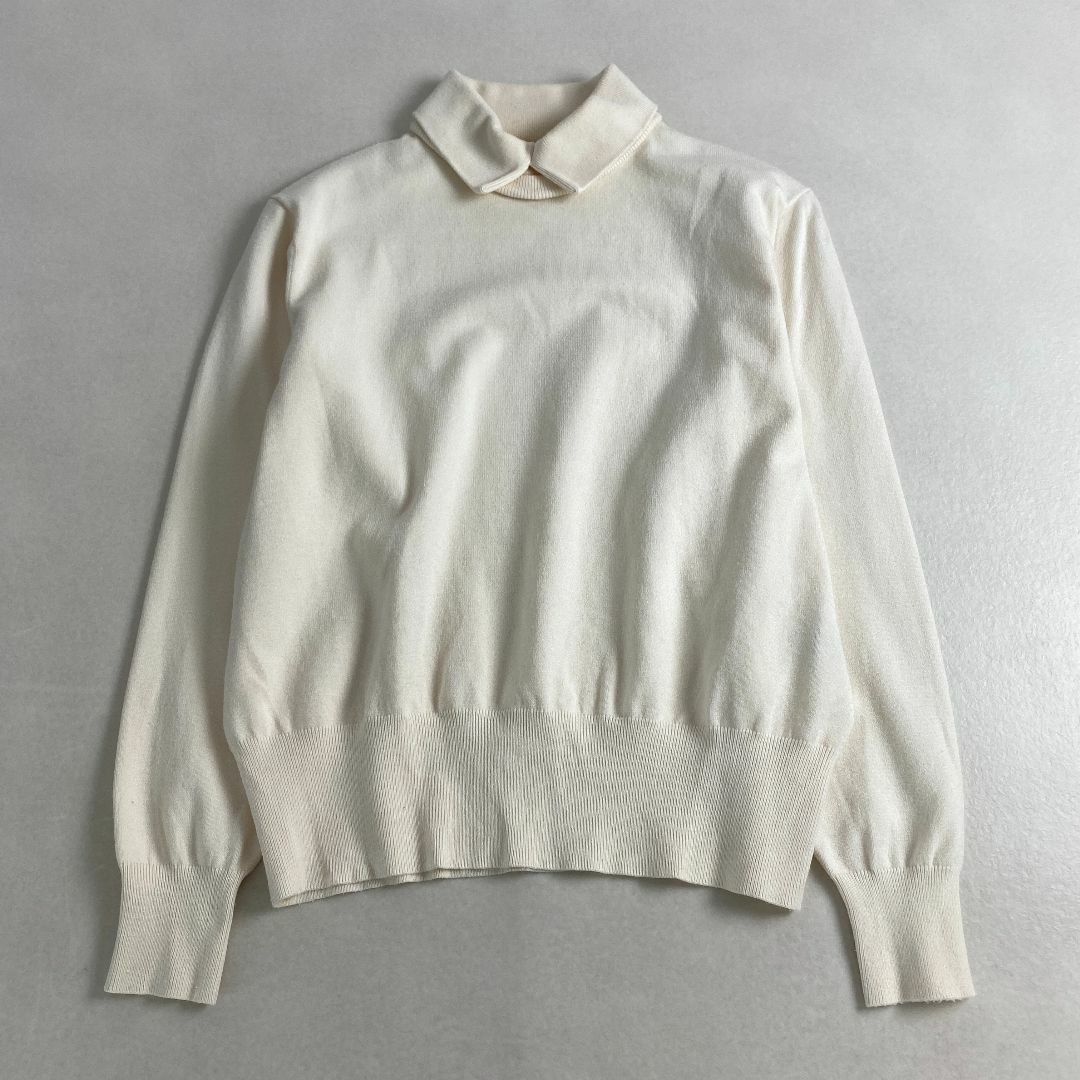 美品　ニット　THOMAS MAGPIE　layered knit　襟付きニット
