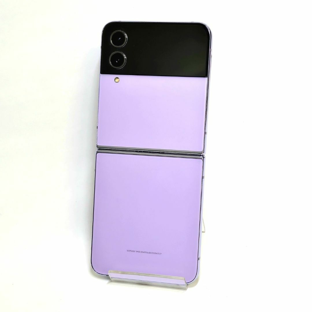 SAMSUNG - Galaxy Z FLIP4 256GB パープル SIMフリー 【良品】の SAMSUNG - Galaxy Z FLIP4 256GB パープル SIMフリー 【良品】の