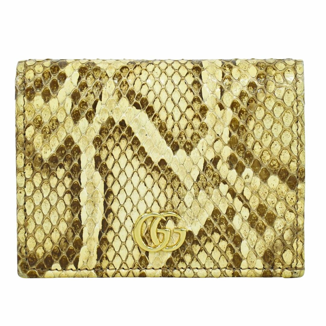 GUCCI - 本物 グッチ GUCCI GGマーモント 二つ折り 折財布 GUCCI - 本物 グッチ GUCCI GGマーモント 二つ折り 折財布
