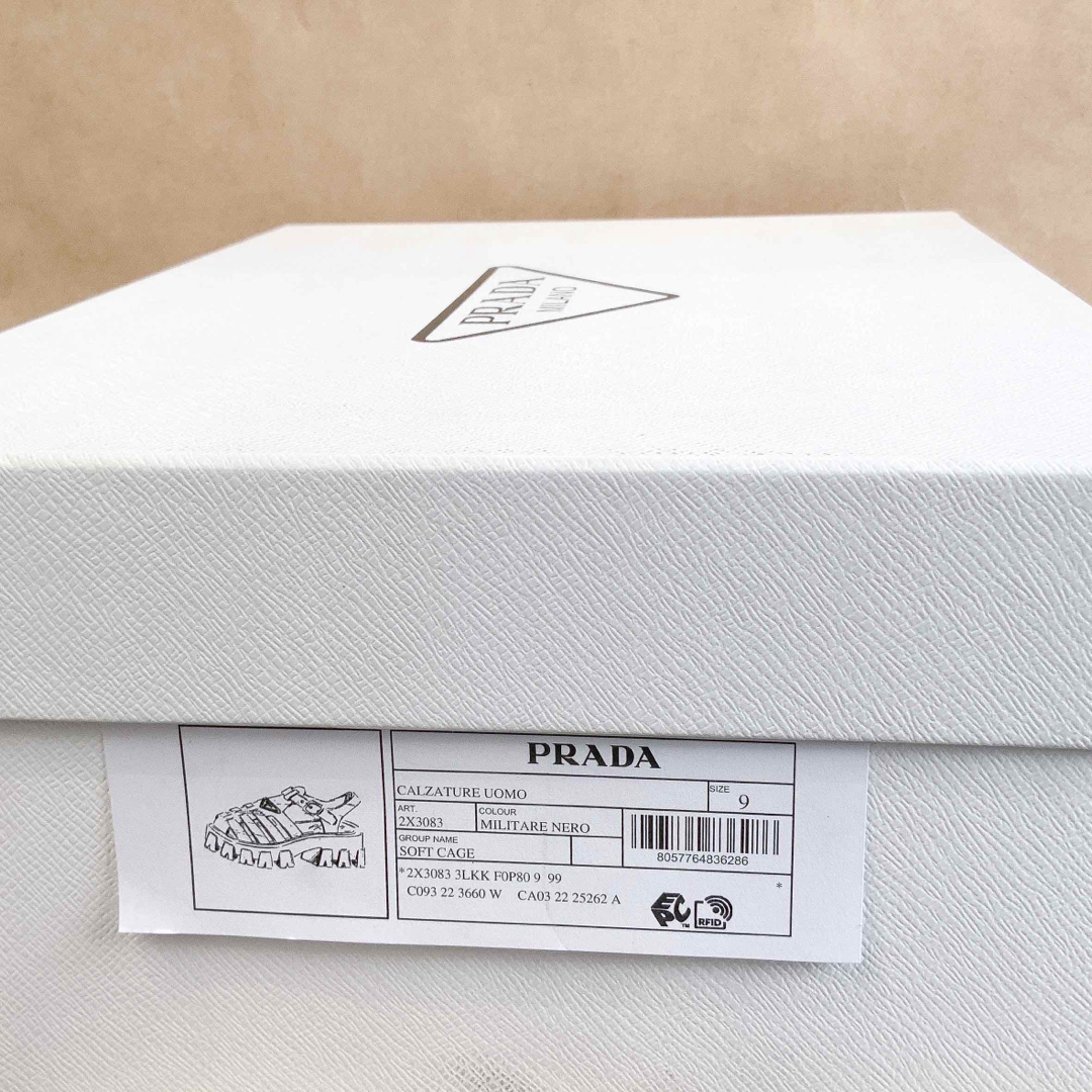 PRADA - 新品 PRADA プラダ モノリス ラバー サンダル 革靴 PRADA - 新品 PRADA プラダ モノリス ラバー サンダル 革靴