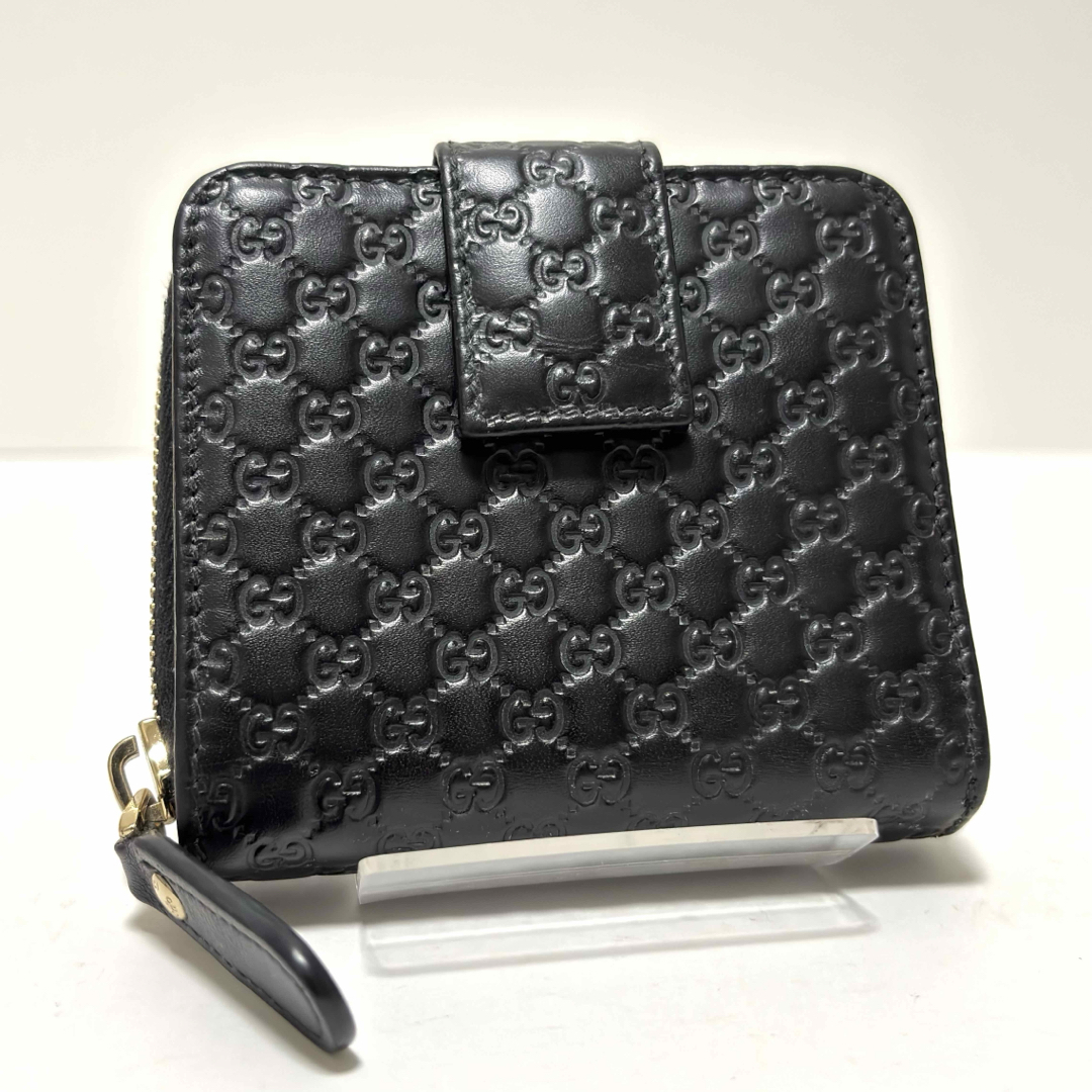 GUCCI - 175✨美品✨GUCCI グッチ 二つ折り財布 マイクロシマ GUCCI - 175✨美品✨GUCCI グッチ 二つ折り財布 マイクロシマ
