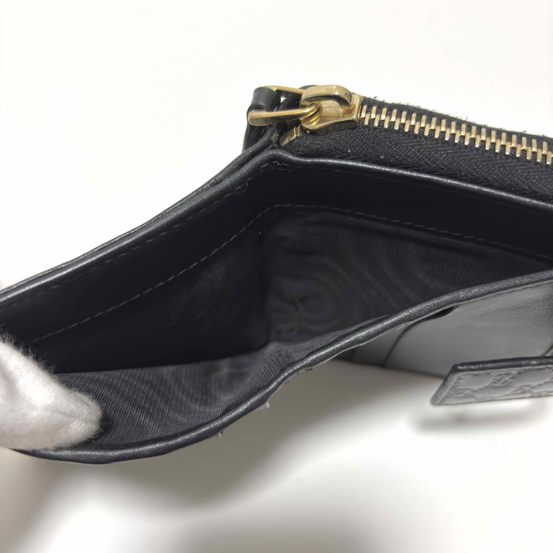 GUCCI - 175✨美品✨GUCCI グッチ 二つ折り財布 マイクロシマ GUCCI - 175✨美品✨GUCCI グッチ 二つ折り財布 マイクロシマ
