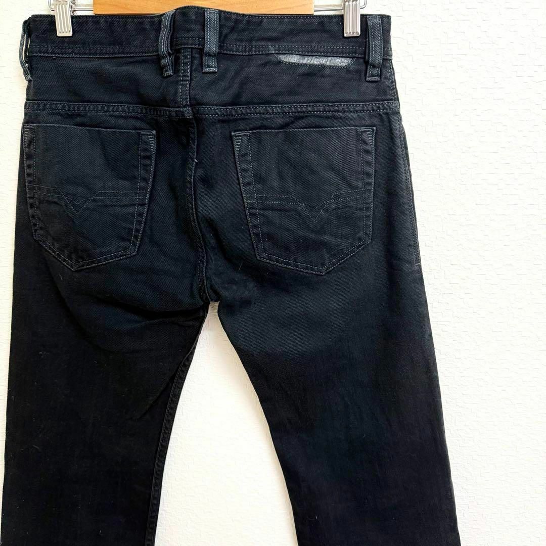 DIESEL - DIESEL ディーゼル ブラックデニムジーンズ 加工デニム DIESEL - DIESEL ディーゼル ブラックデニムジーンズ 加工デニム
