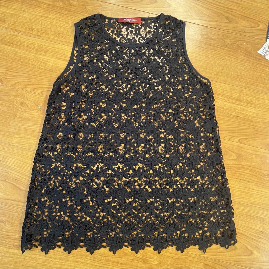 Max Mara - MaxMara マックスマーラ レース トップス チュニック Max Mara - MaxMara マックスマーラ レース トップス チュニック