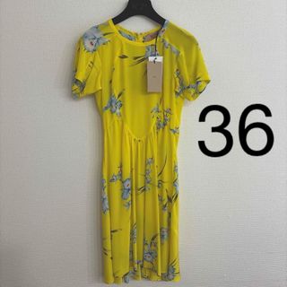 36 N°21 イエロー　黄色　ミニワンピース