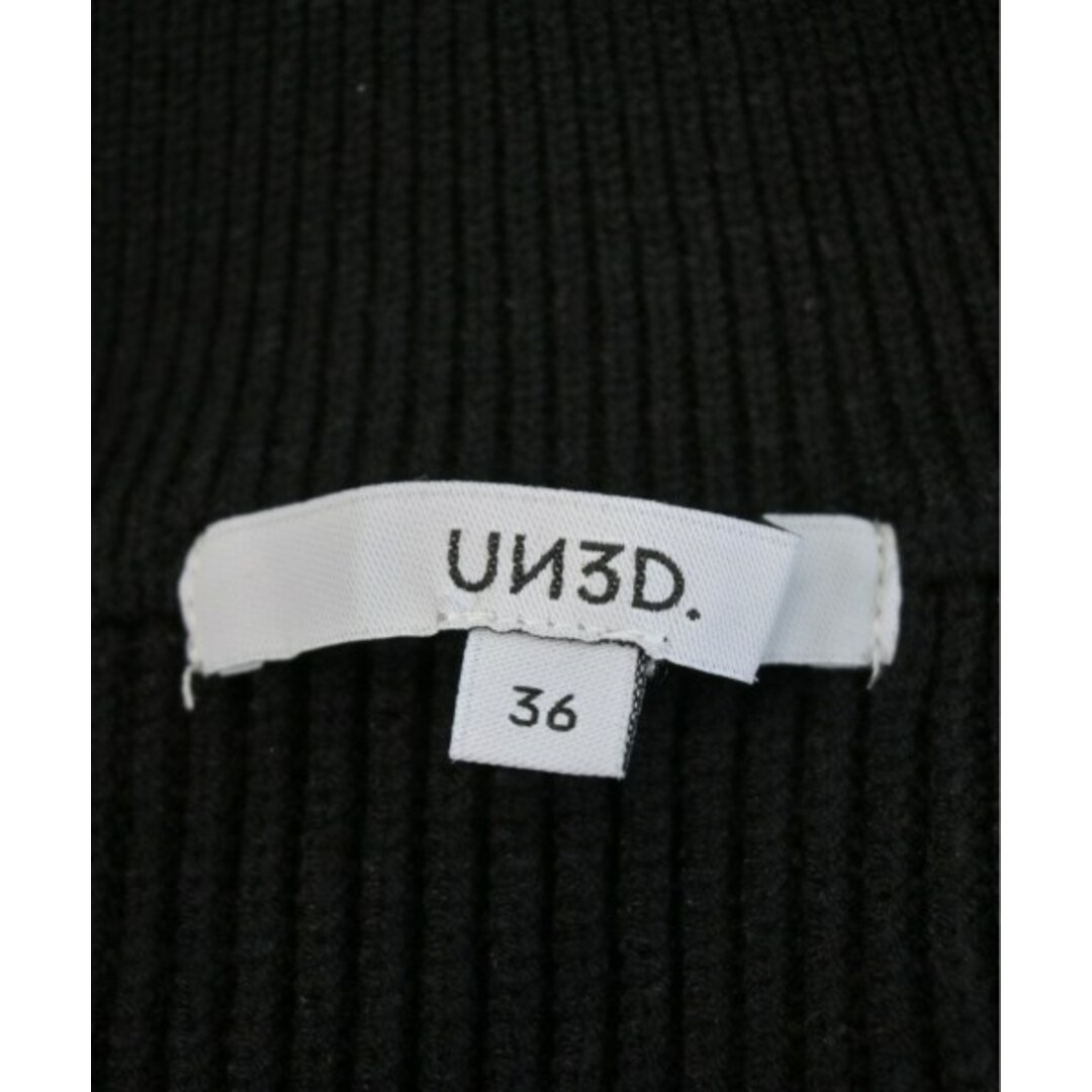 UN3D. - UN3D. アンスリード ワンピース 36(S位) 黒 【古着 UN3D. - UN3D. アンスリード ワンピース 36(S位) 黒 【古着