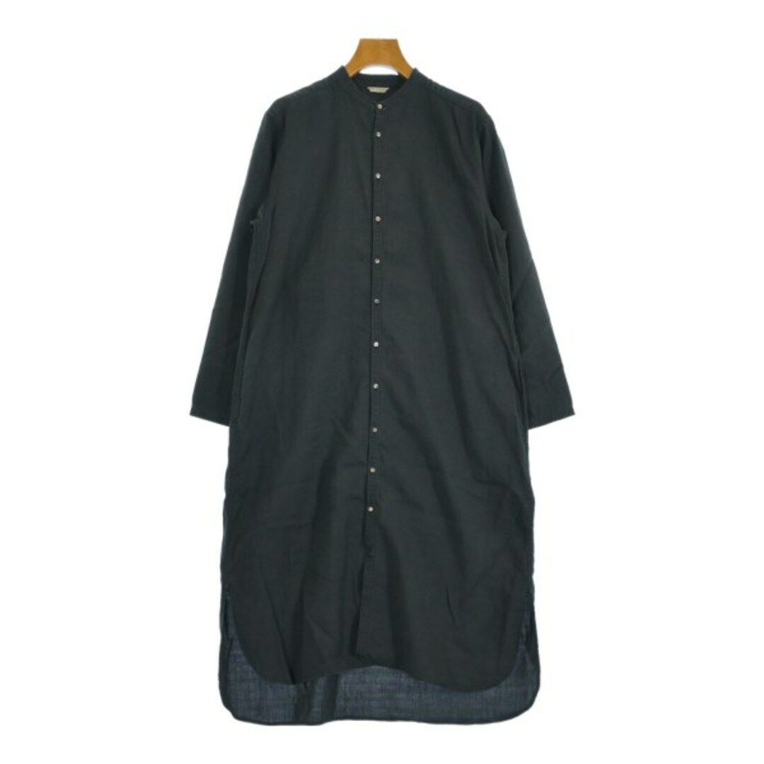 ARTS&SCIENCE - ARTS&SCIENCE シャツワンピース 1(S位) 黒 ARTS&SCIENCE - ARTS&SCIENCE シャツワンピース 1(S位) 黒
