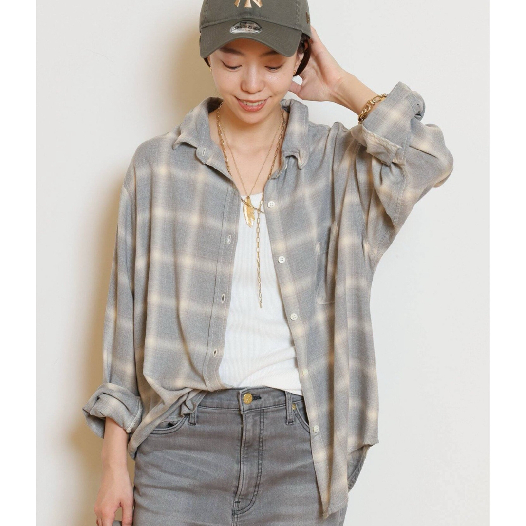 L'Appartement DEUXIEME CLASSE - レミレリーフ RAYON チェック L'Appartement DEUXIEME CLASSE - レミレリーフ RAYON チェック