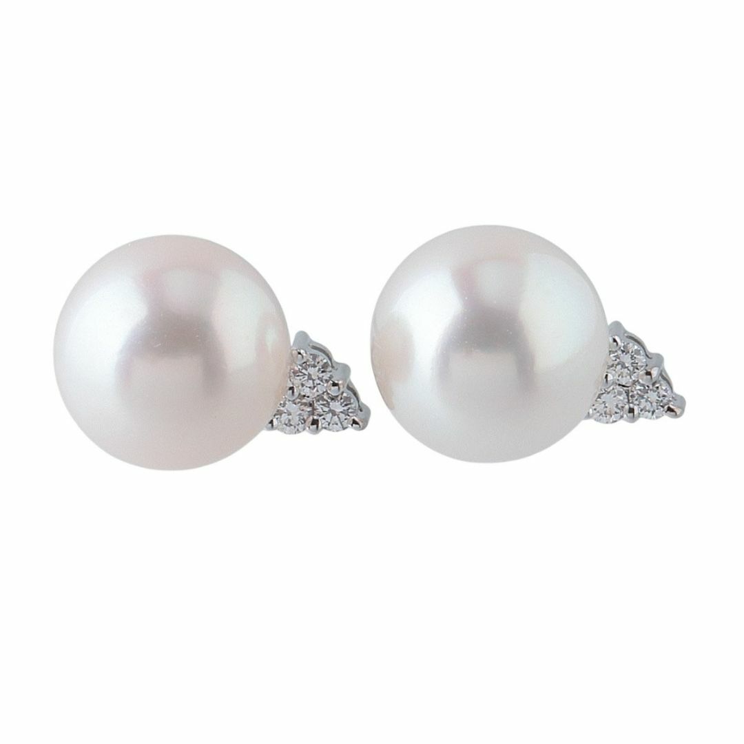 TASAKI - タサキ パール ダイヤ ピアス アコヤパール7.2mm 750WG TASAKI - タサキ パール ダイヤ ピアス アコヤパール7.2mm 750WG