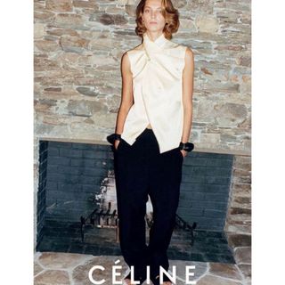 CELINE - 新品 CELINE セリーヌ トリオンフ ハット 麦わら帽子 CELINE - 新品 CELINE セリーヌ トリオンフ ハット 麦わら帽子