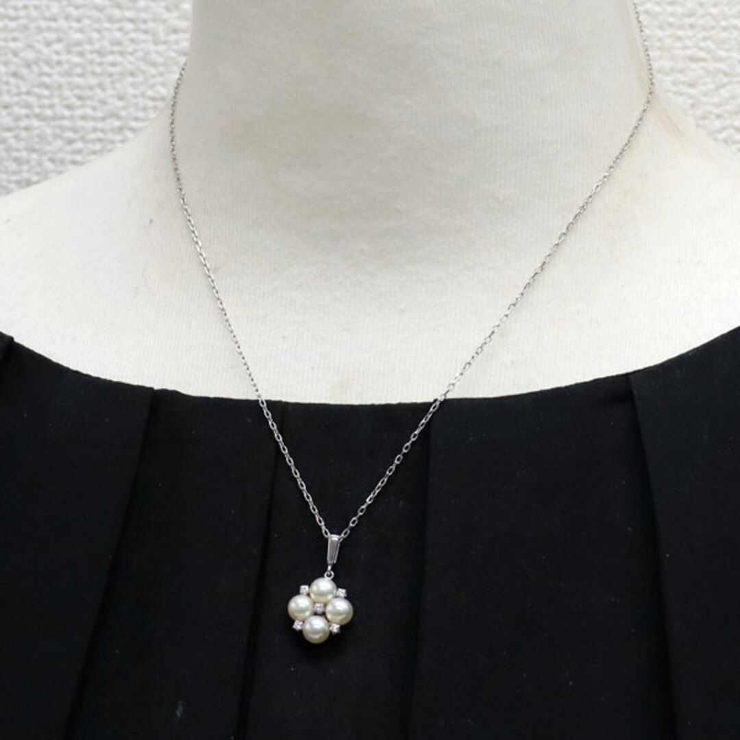 MIKIMOTO - ミキモト K18WG アコヤ 真珠/パール ダイヤモンド MIKIMOTO - ミキモト K18WG アコヤ 真珠/パール ダイヤモンド
