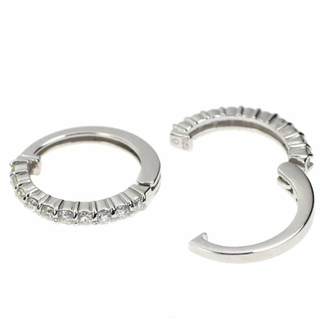 K14WG ダイヤモンド イヤリング 0.50ct フープ ピアリングの通販 K14WG ダイヤモンド イヤリング 0.50ct フープ ピアリングの通販