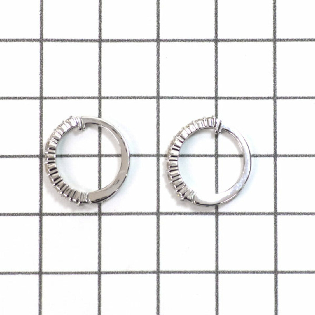 K14WG ダイヤモンド イヤリング 0.50ct フープ ピアリングの通販 K14WG ダイヤモンド イヤリング 0.50ct フープ ピアリングの通販