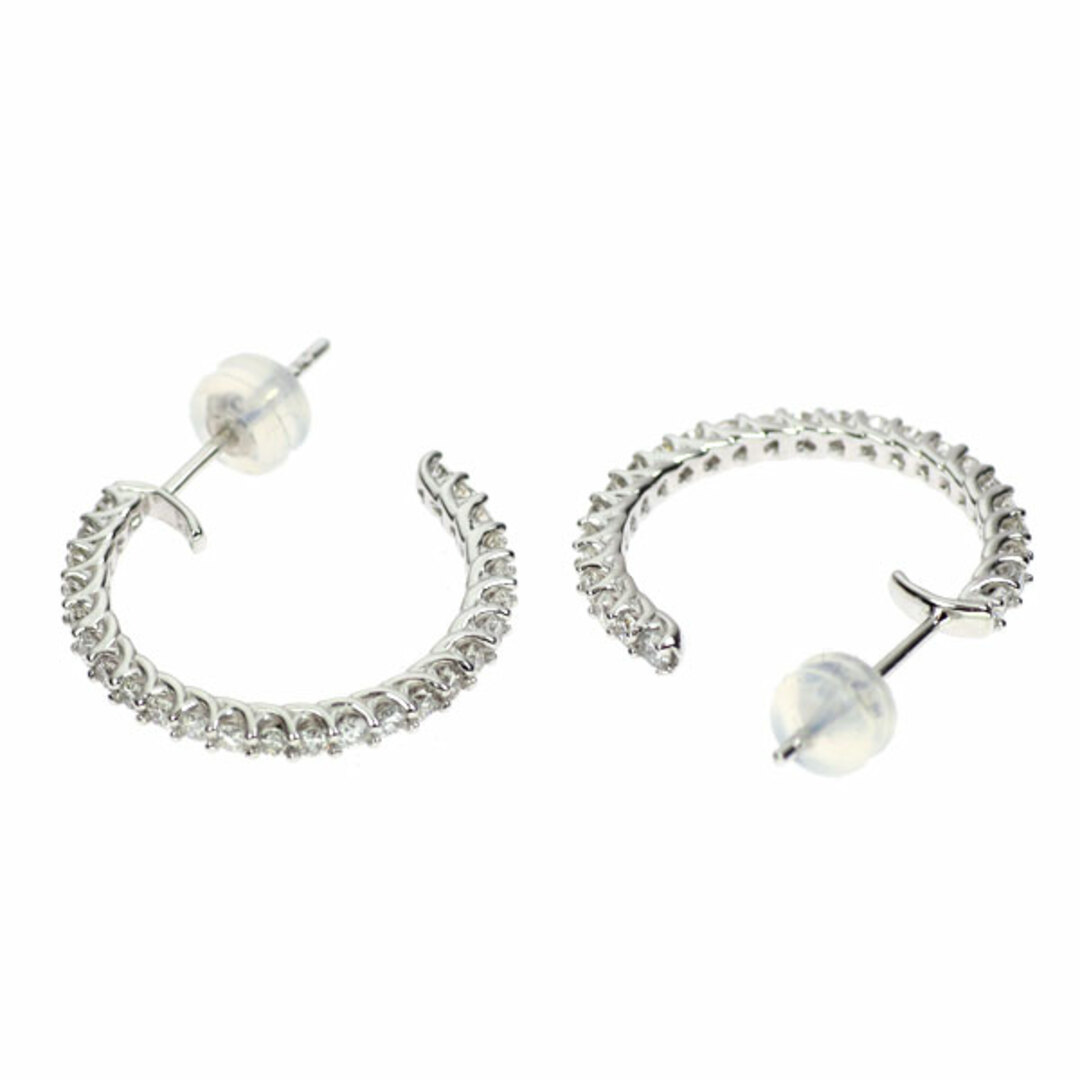 K18WG ダイヤモンド ピアス 1.00ct フープの通販 by 株式会社 K18WG ダイヤモンド ピアス 1.00ct フープの通販 by 株式会社