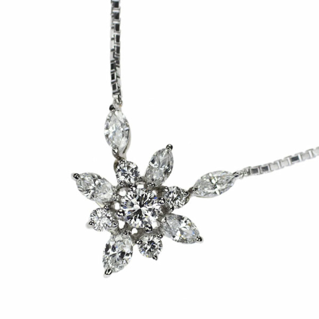 星の砂 Pt900/Pt850 ダイヤモンド ペンダントネックレス 1.00ct 星の砂 Pt900/Pt850 ダイヤモンド ペンダントネックレス 1.00ct