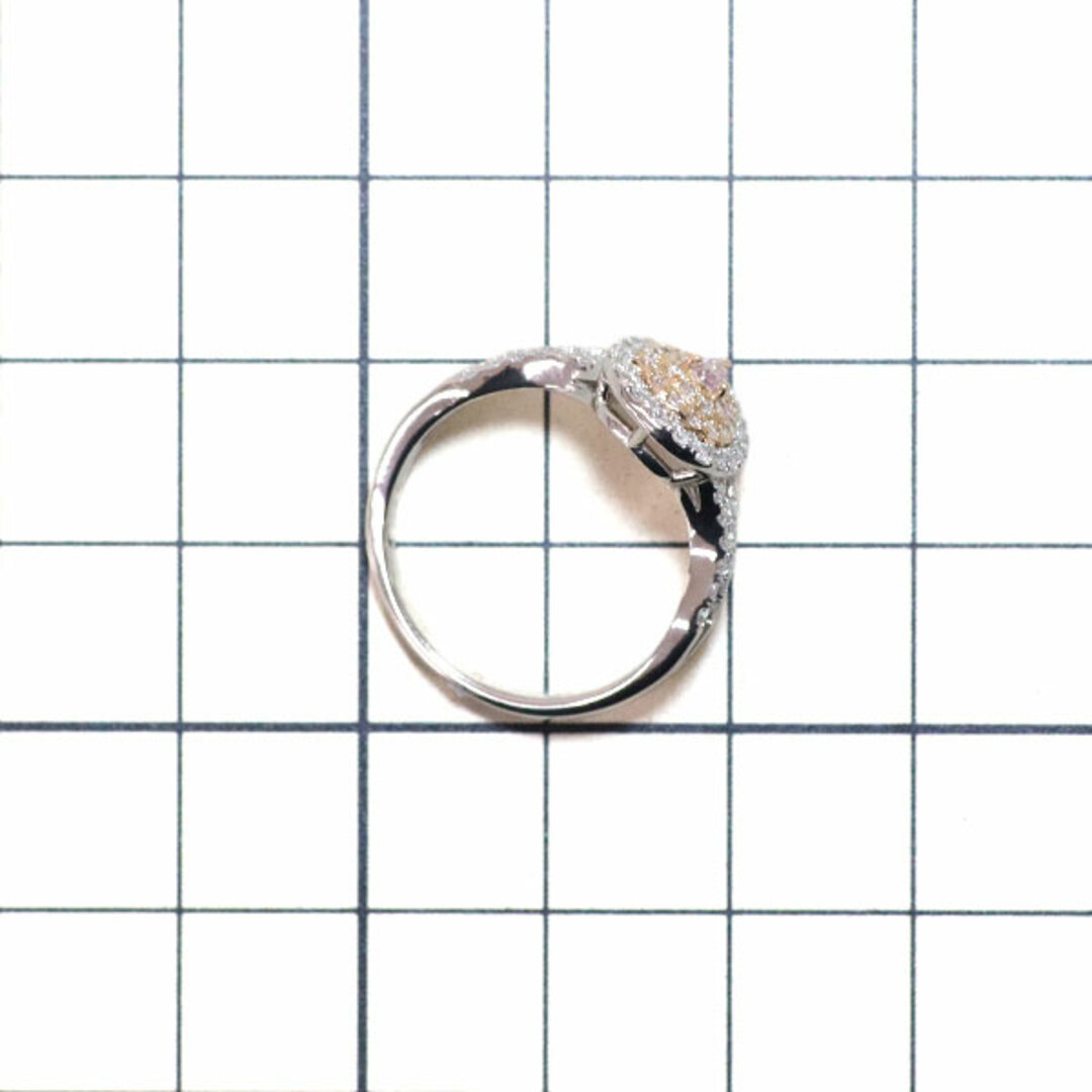 希少 Pt900/K18PG 天然ピンク ダイヤモンド リング 0.082ct D0 希少 Pt900/K18PG 天然ピンク ダイヤモンド リング 0.082ct D0