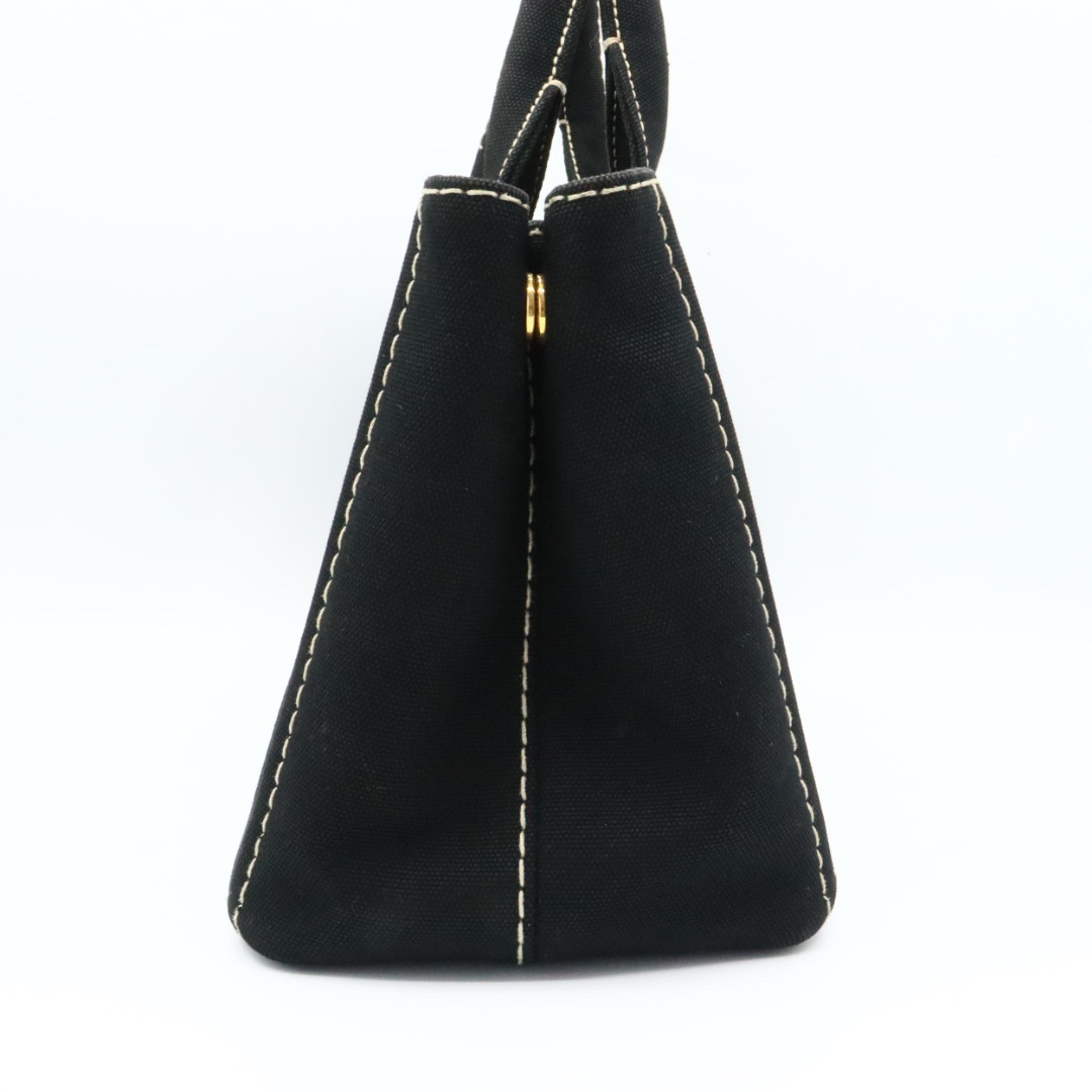 PRADA - 美品 プラダ キャンバス ハンドバッグ カナパ 三角ロゴ PRADA - 美品 プラダ キャンバス ハンドバッグ カナパ 三角ロゴ